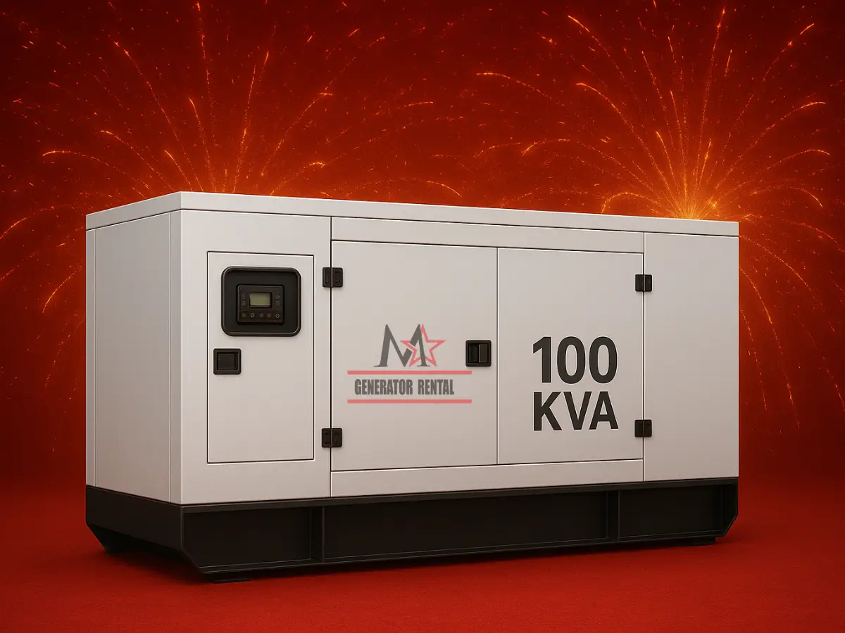 100 KVA Generator Rental Umm Al Quwain Construction